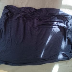 navy blue long sleeve crop top